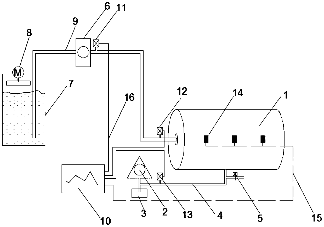 A loose body penetration grouting simulation test device