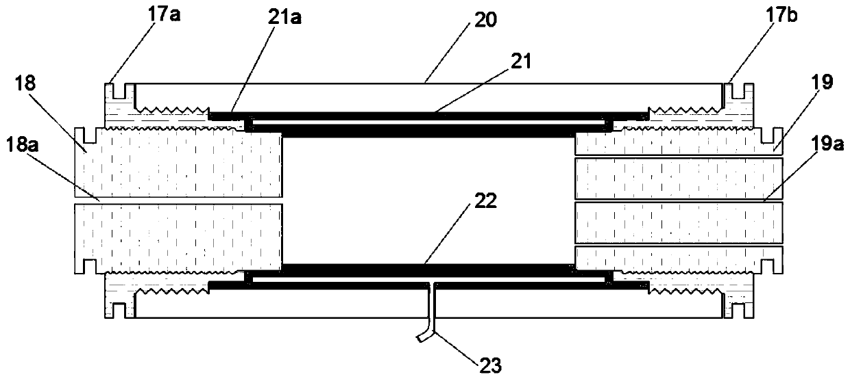 A loose body penetration grouting simulation test device