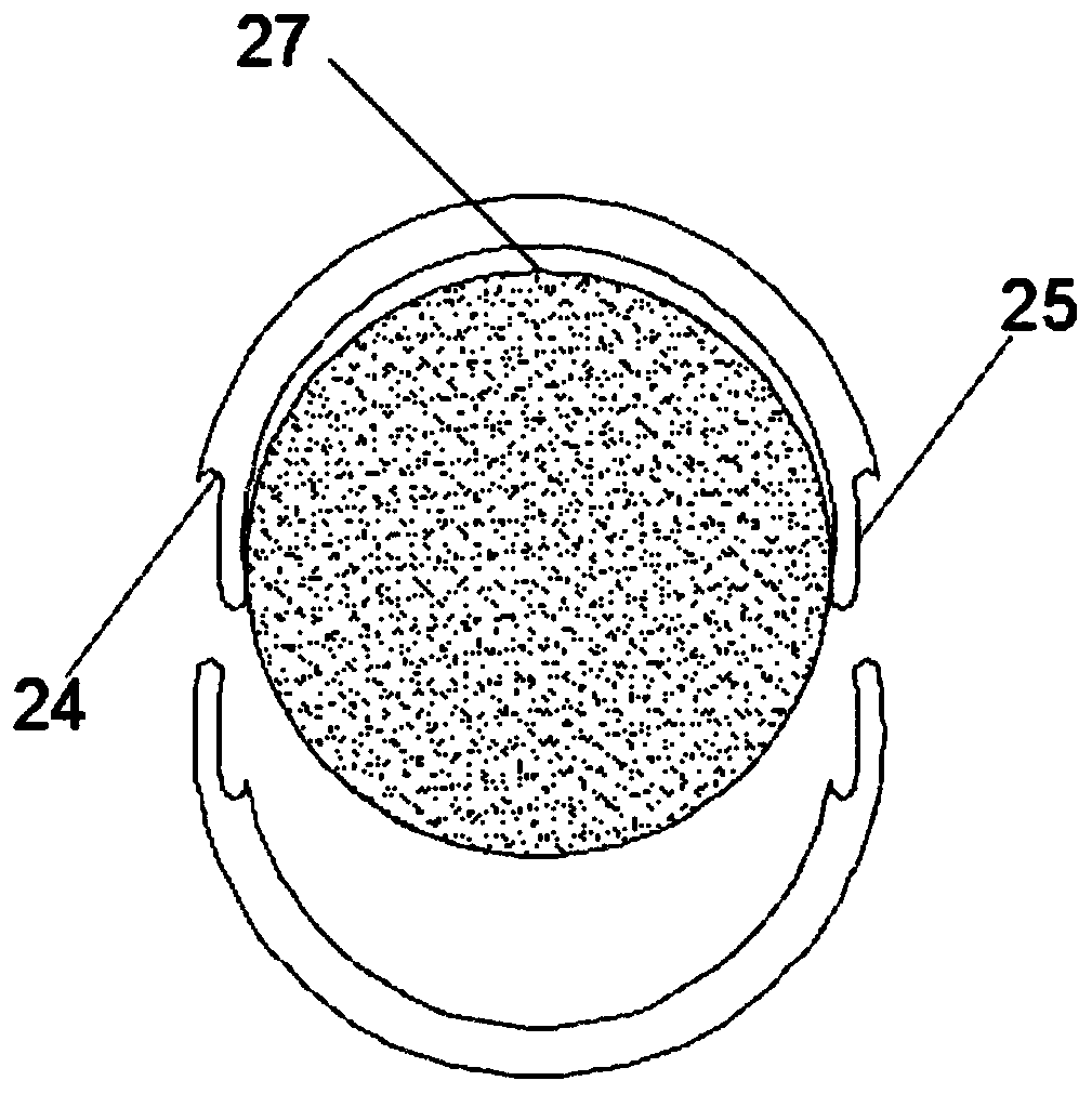 A loose body penetration grouting simulation test device