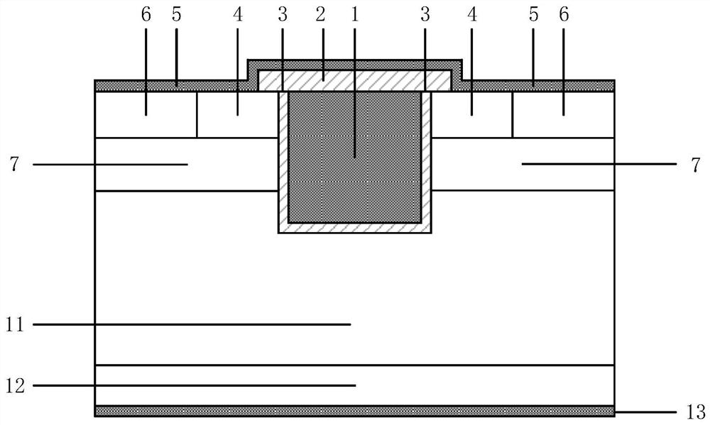 A kind of SIC trench gate power MOSFET device and its preparation method