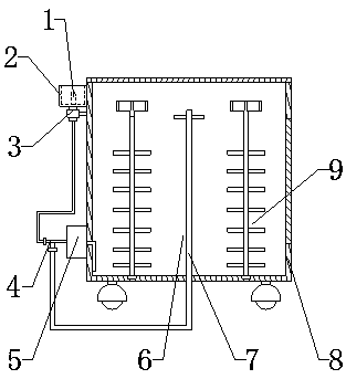 Release agent brushing device for mold