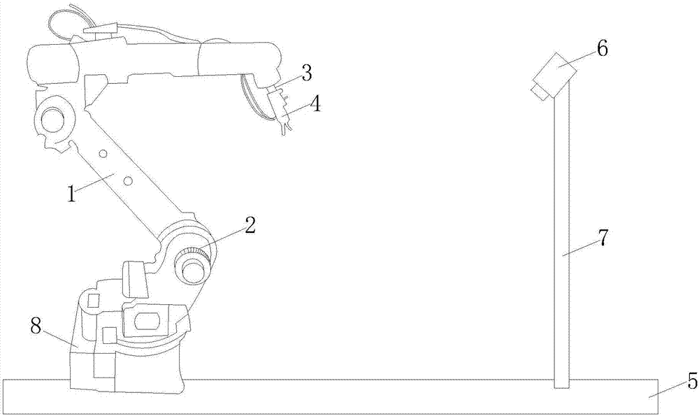 Feedback self-learning industrial robot and working method thereof