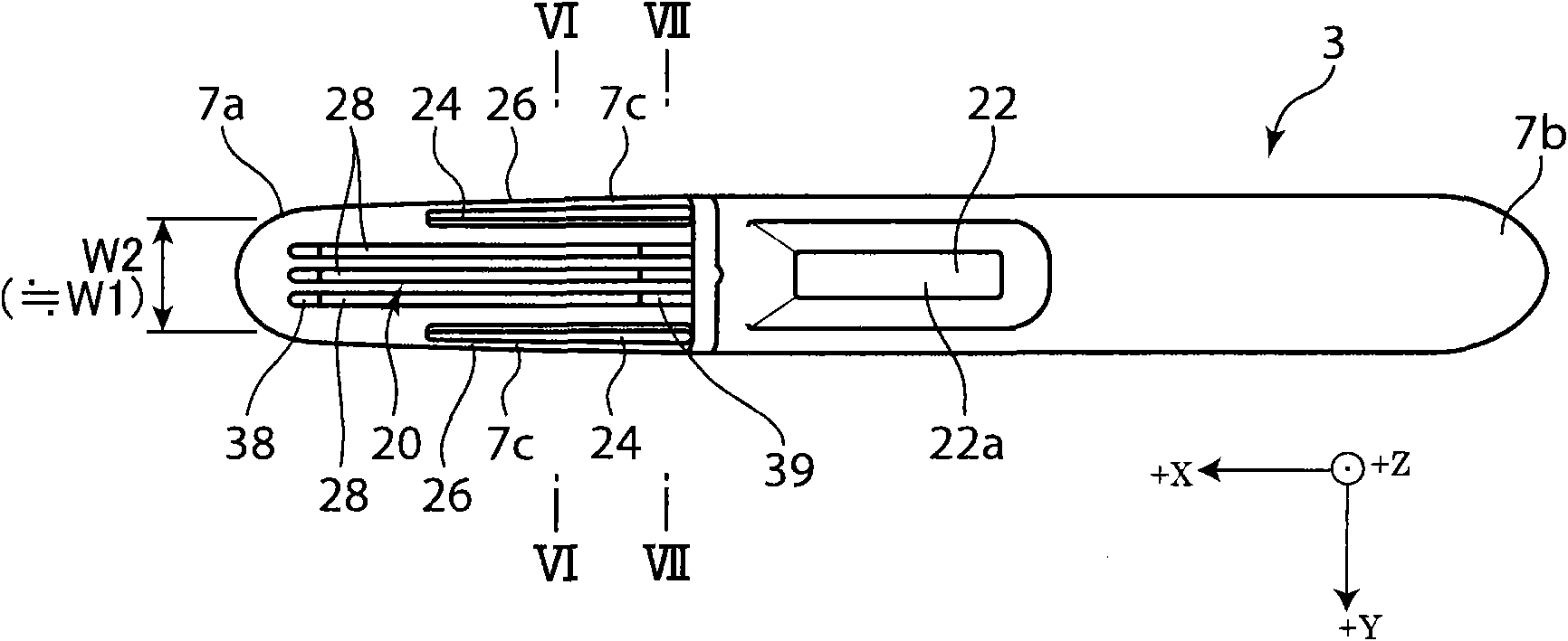 Urine examination apparatus and rod-like container