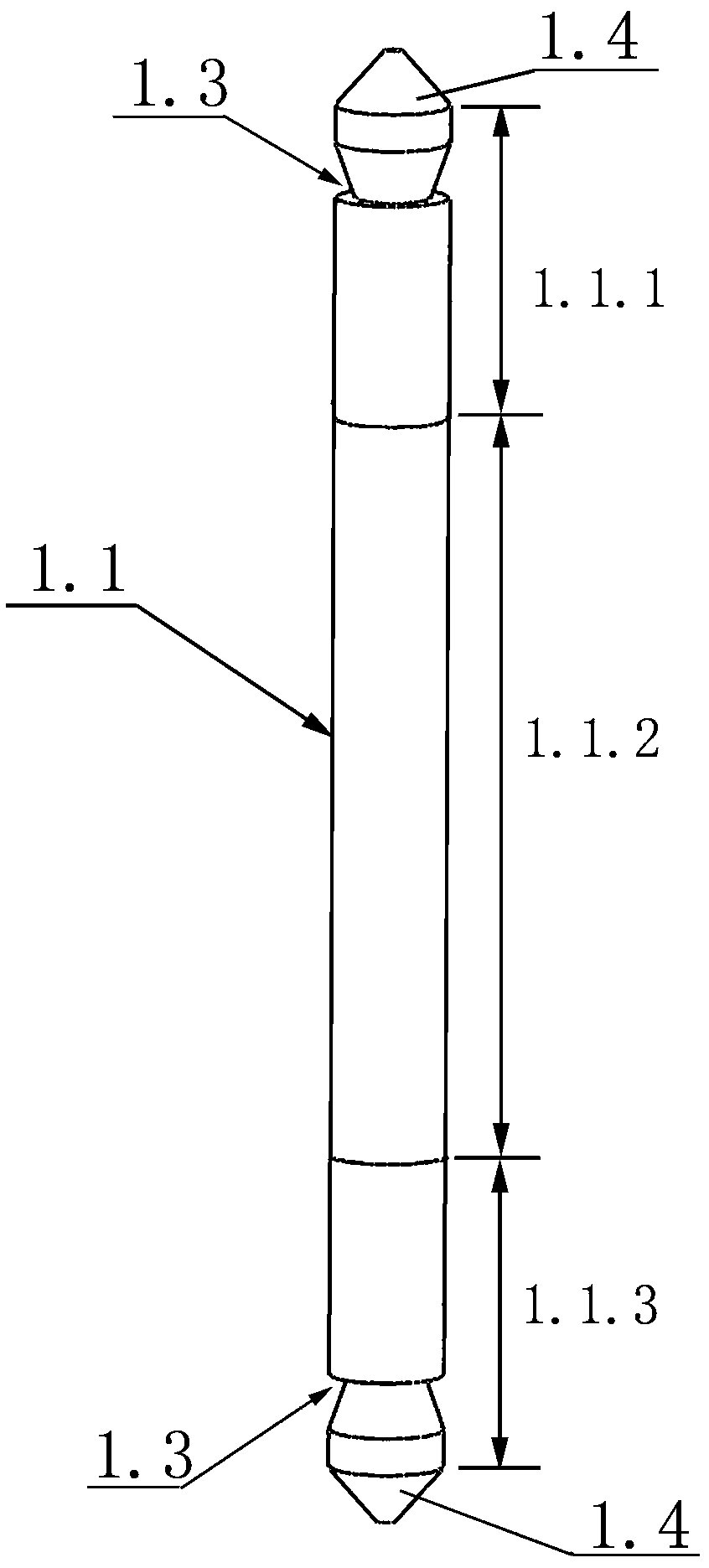 Rod-like connector, thermal-insulation wall and construction method thereof