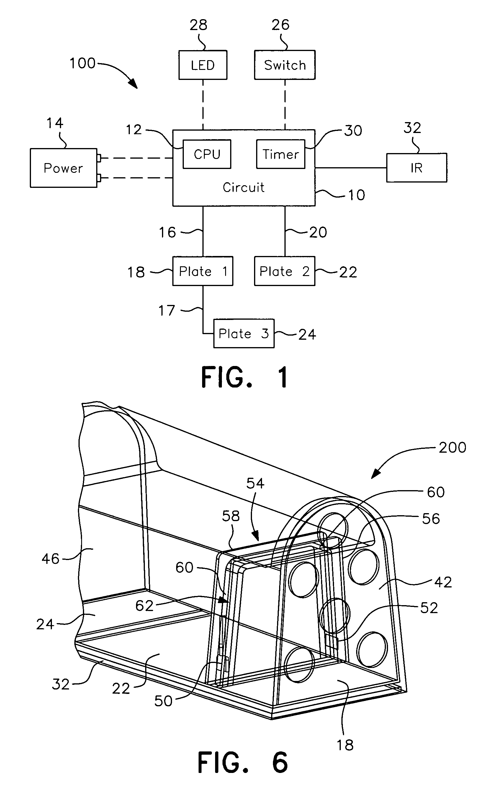 Rearming electronic animal trap with infrared sensor and multiple-killing-plate configuration