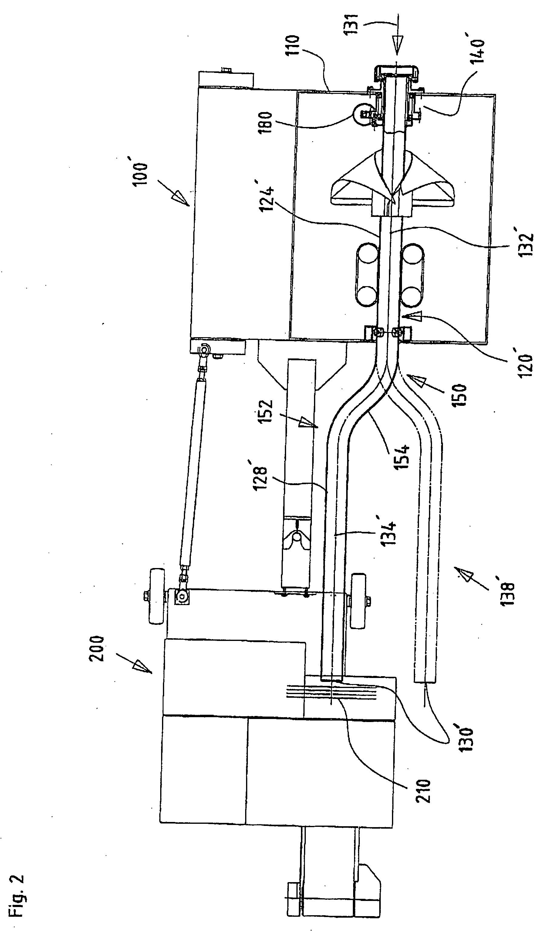 Packaging device for free-flowing bulk material (filling)