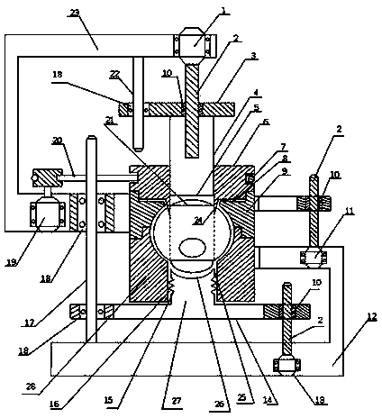 Electric cutting device for rapidly cutting animal corneas