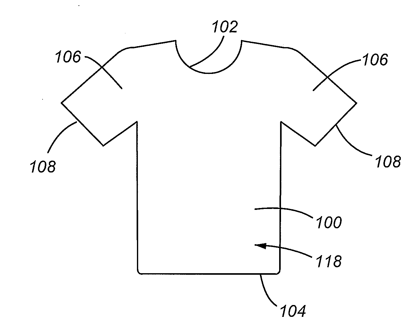 Upper garment having a pre-tensioned band and method for making the same