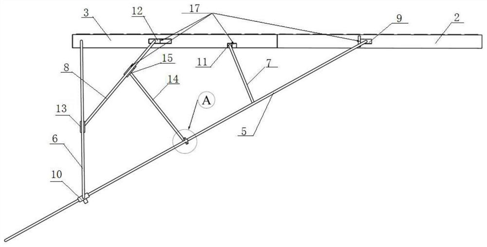 Device for unfolding microsatellite SAR (Synthetic Aperture Radar) antenna