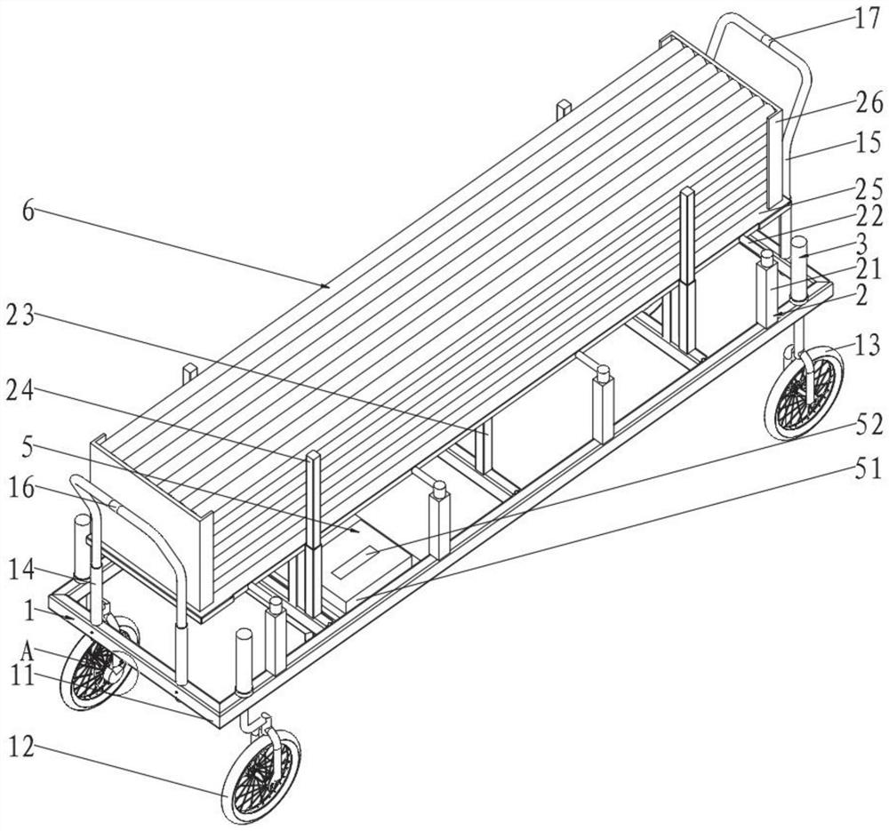 Movable steel storage device and working method thereof