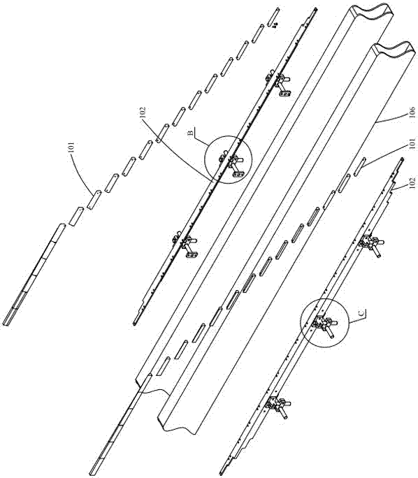 A cardboard guiding forming mechanism for a box gluer