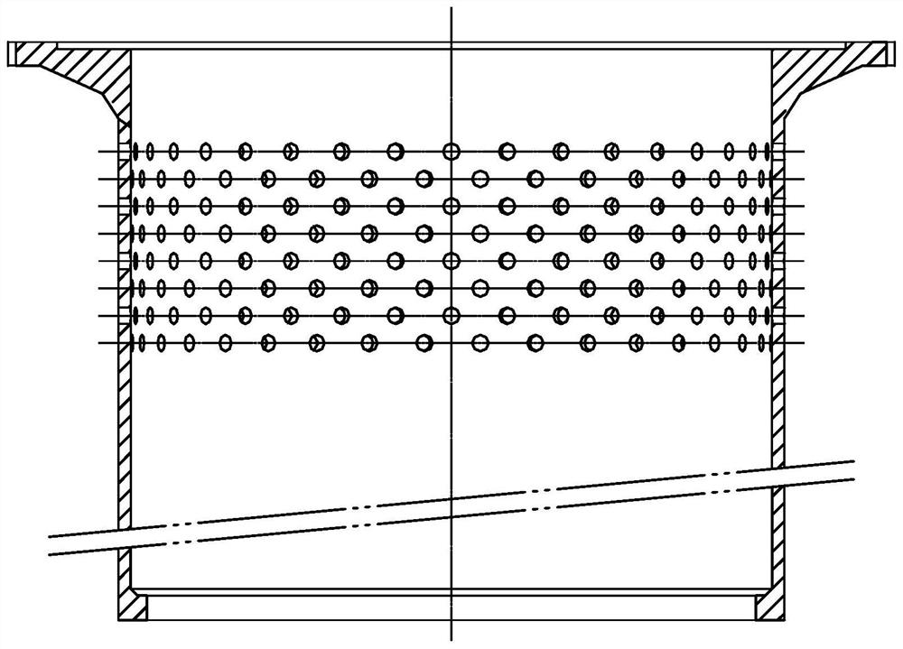 A method for forming integral compression structure of reactor internals