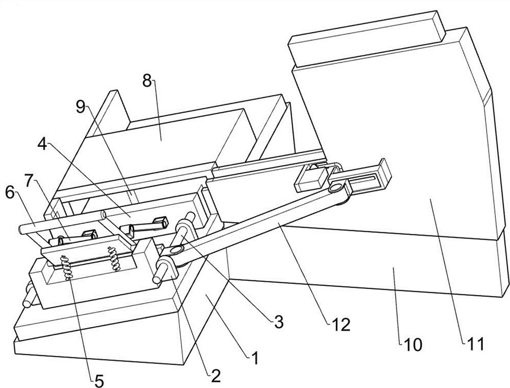 Equal-length cutting device for building small brick strips