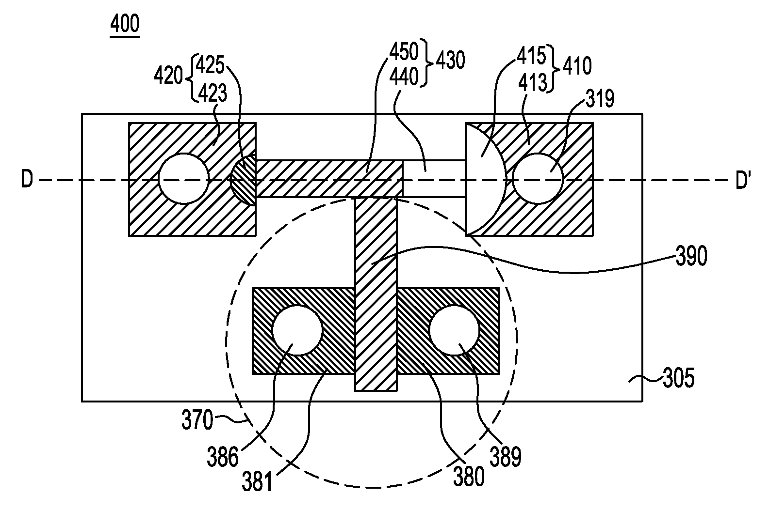 Electrical antifuse with integrated sensor