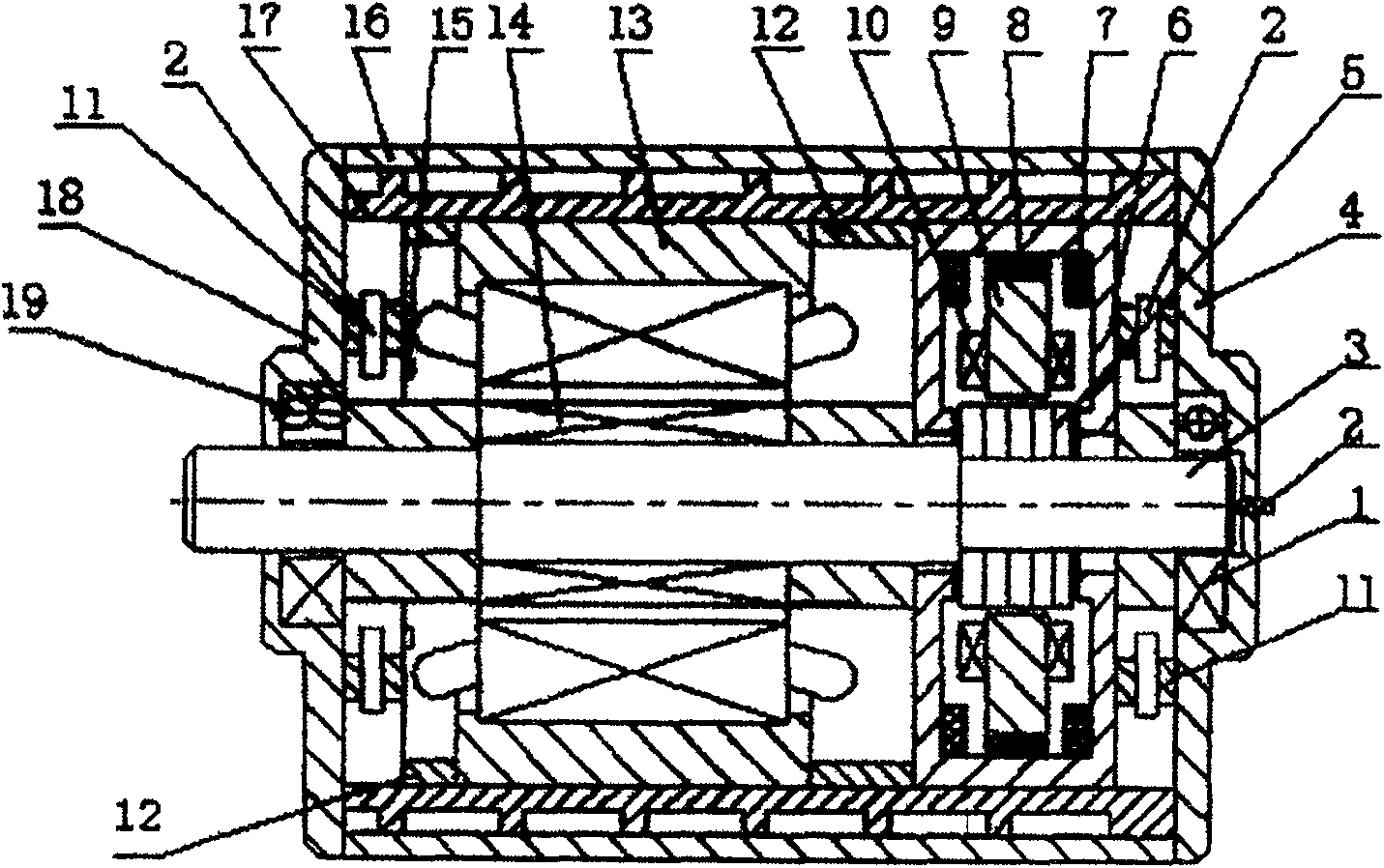 Nerval net based inverse control system for permanent-magnet synchronous motor with five degrees of freedom without bearing, and control method