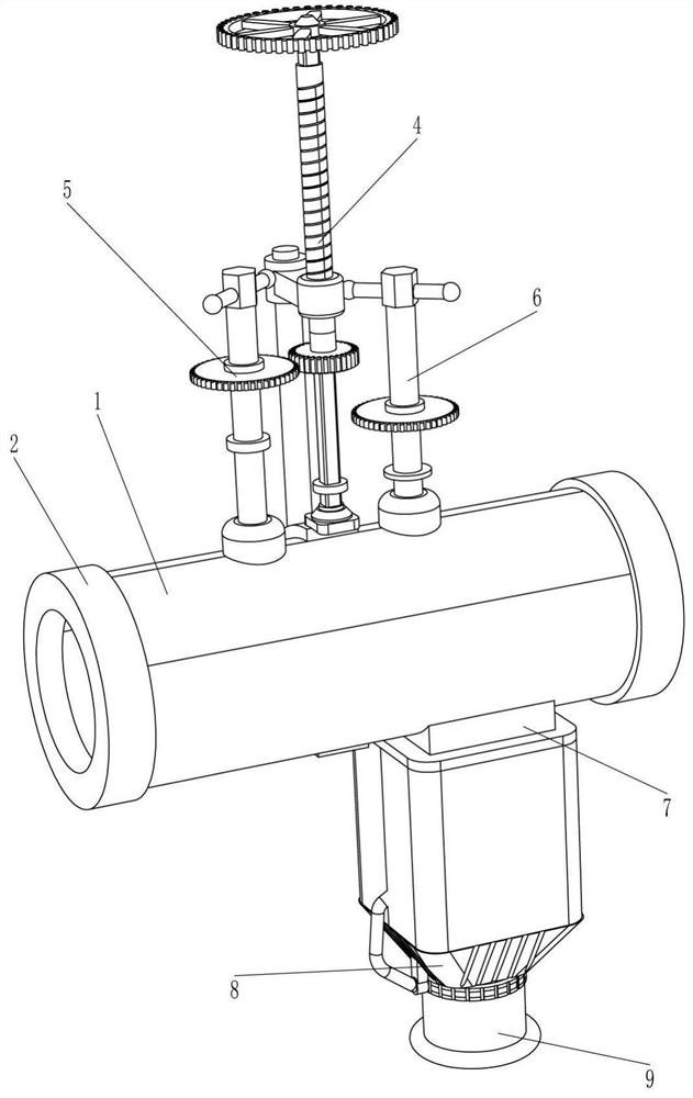 Automatic cut-off pipe control valve for sewage discharging