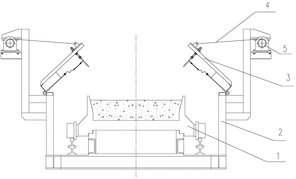 Openable sealing device for sintering machine or traveling grate machine