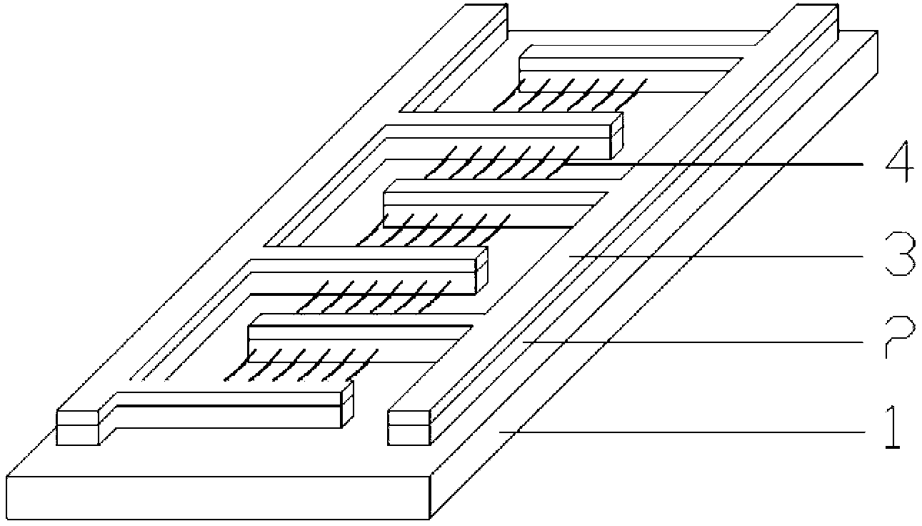 Lateral growth ZnMgO nanowire solar-blind region ultraviolet detector and fabrication method thereof