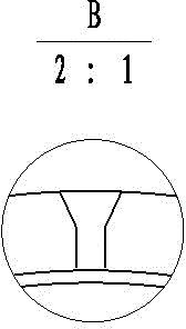 Y-shaped wear-resistant glasses plate and manufacturing method