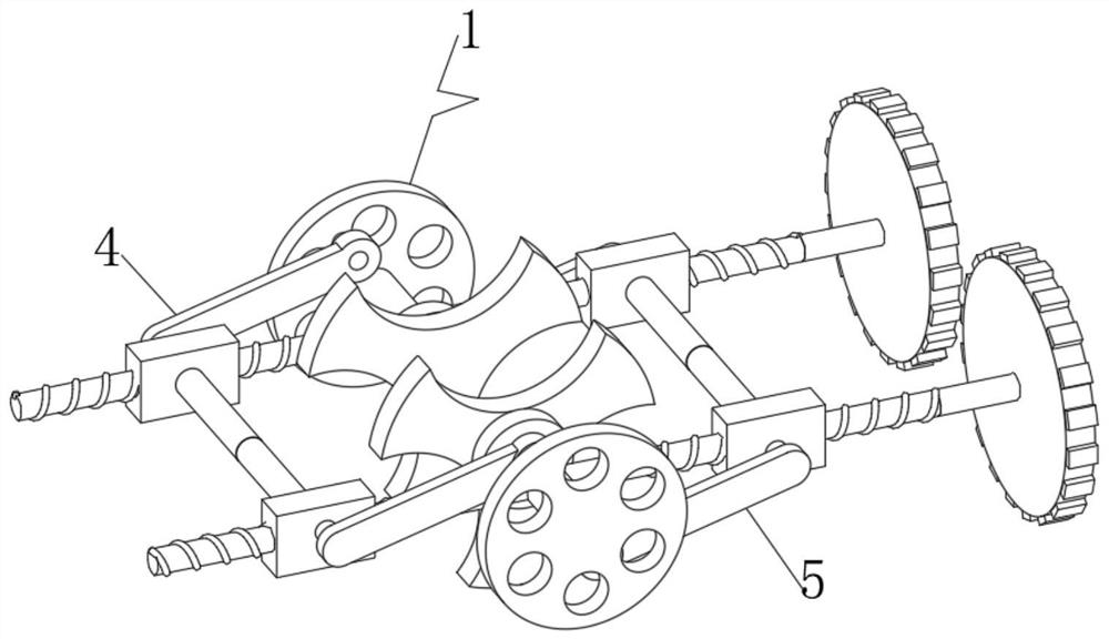 Intermittent disc-shaped separating and conveying mechanism