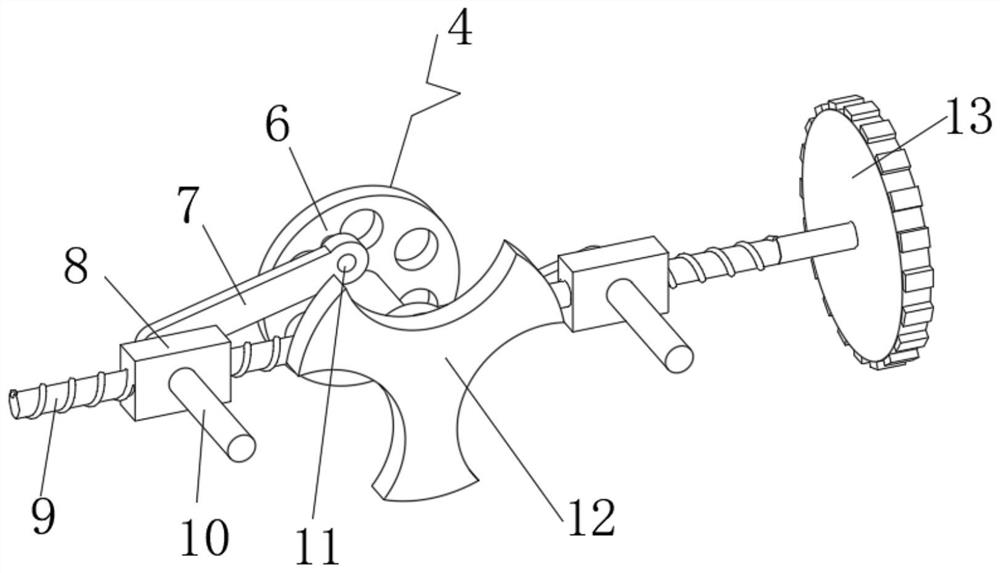 Intermittent disc-shaped separating and conveying mechanism