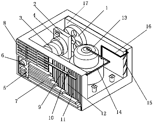 Air conditioner static pressure device and use method thereof