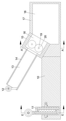 Waste crushing and recycling device for PVC pipes