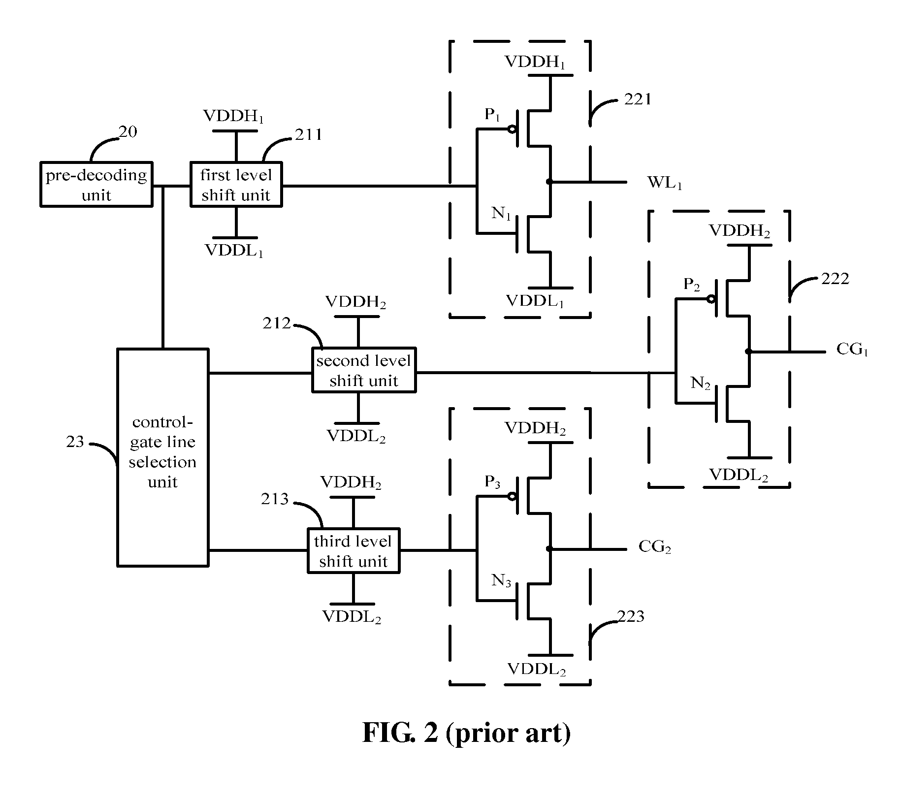 Row decoding circuit and memory