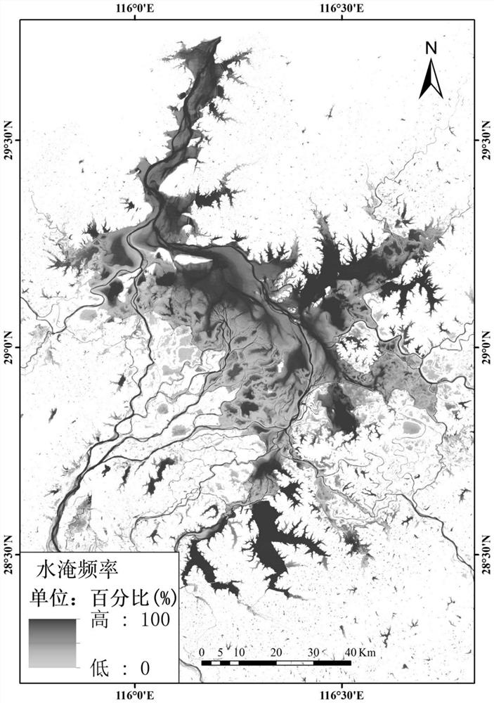 Reconstruction method of long-term continuous water area change in lakes based on remote sensing big data platform