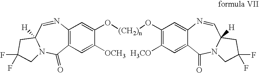 Bis-2-difluoro-pyrrolo[2,1-C][1,4]benzodiazepine dimers