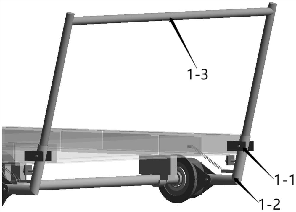 Brake device for rail line trolley