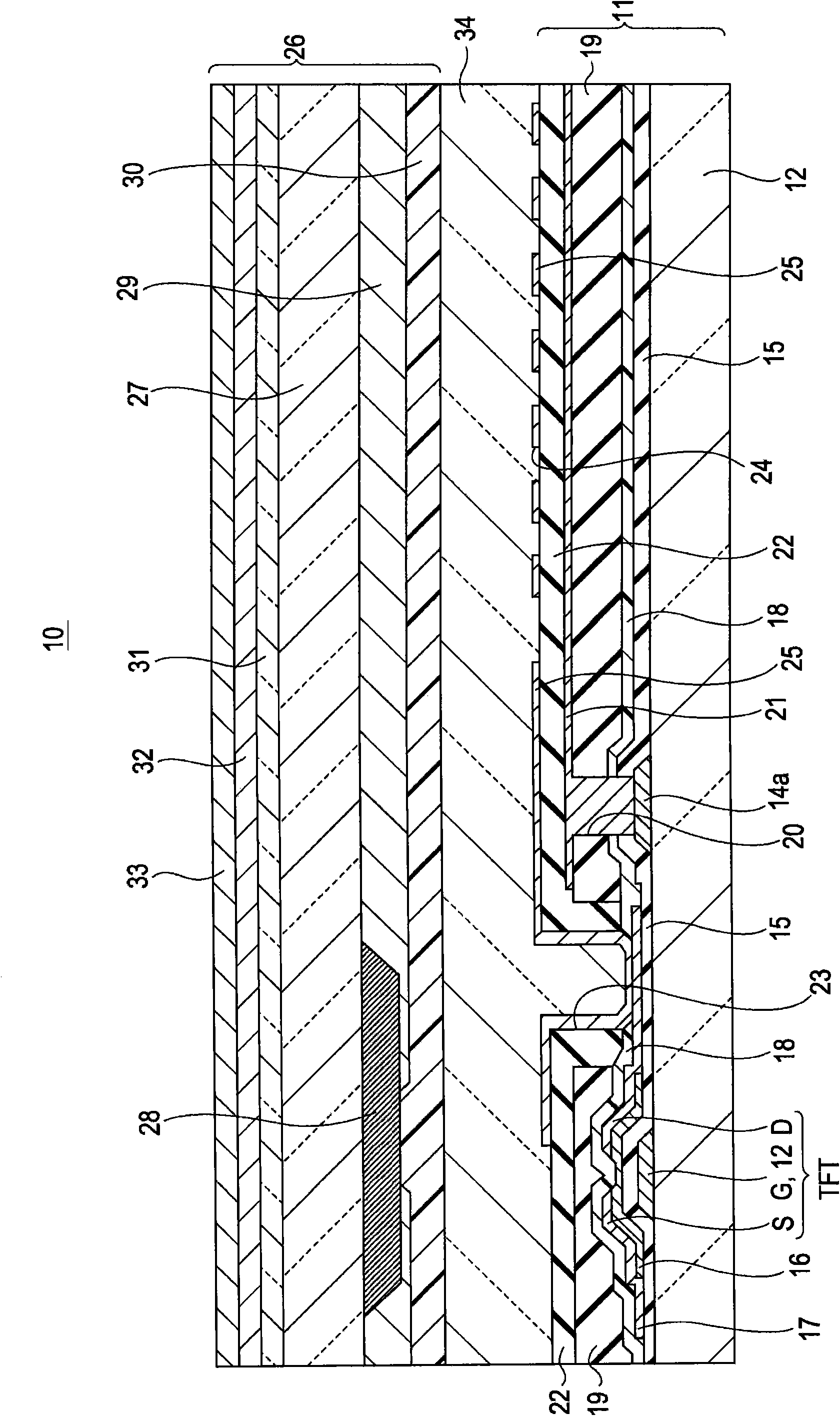 Horizontal-electric-field liquid crystal display apparatus