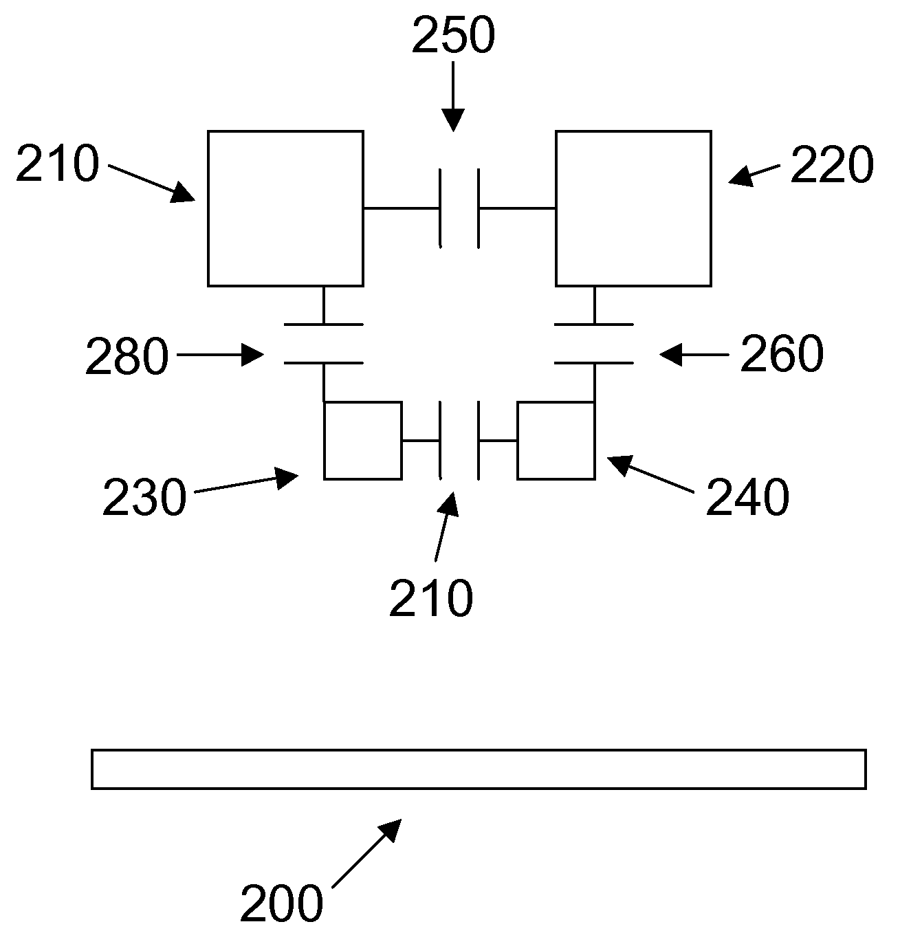 On-chip millimeter wave lange coupler