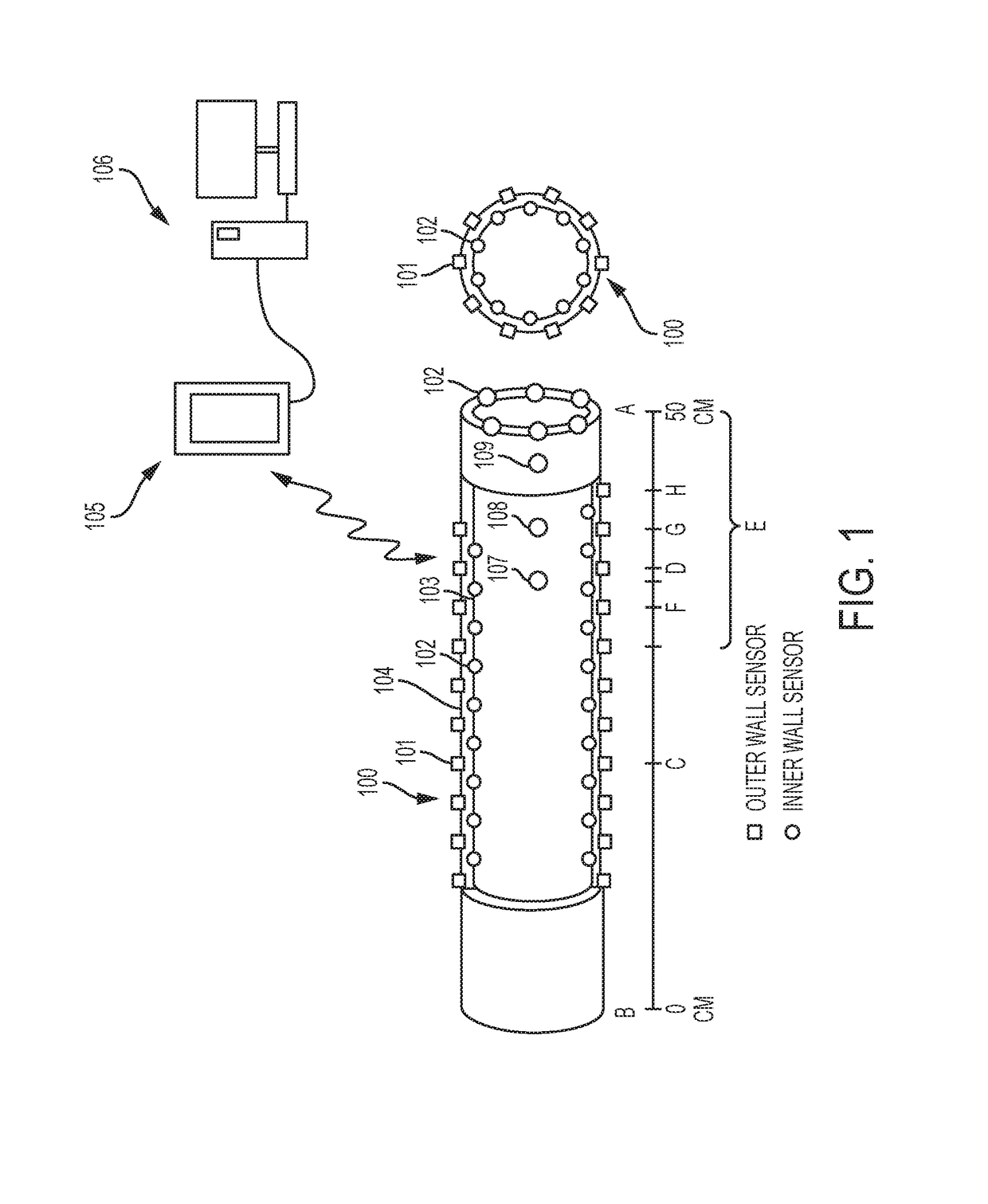 Embedded biosensors for anatomic positioning and continuous location tracking and analysis of medical devices