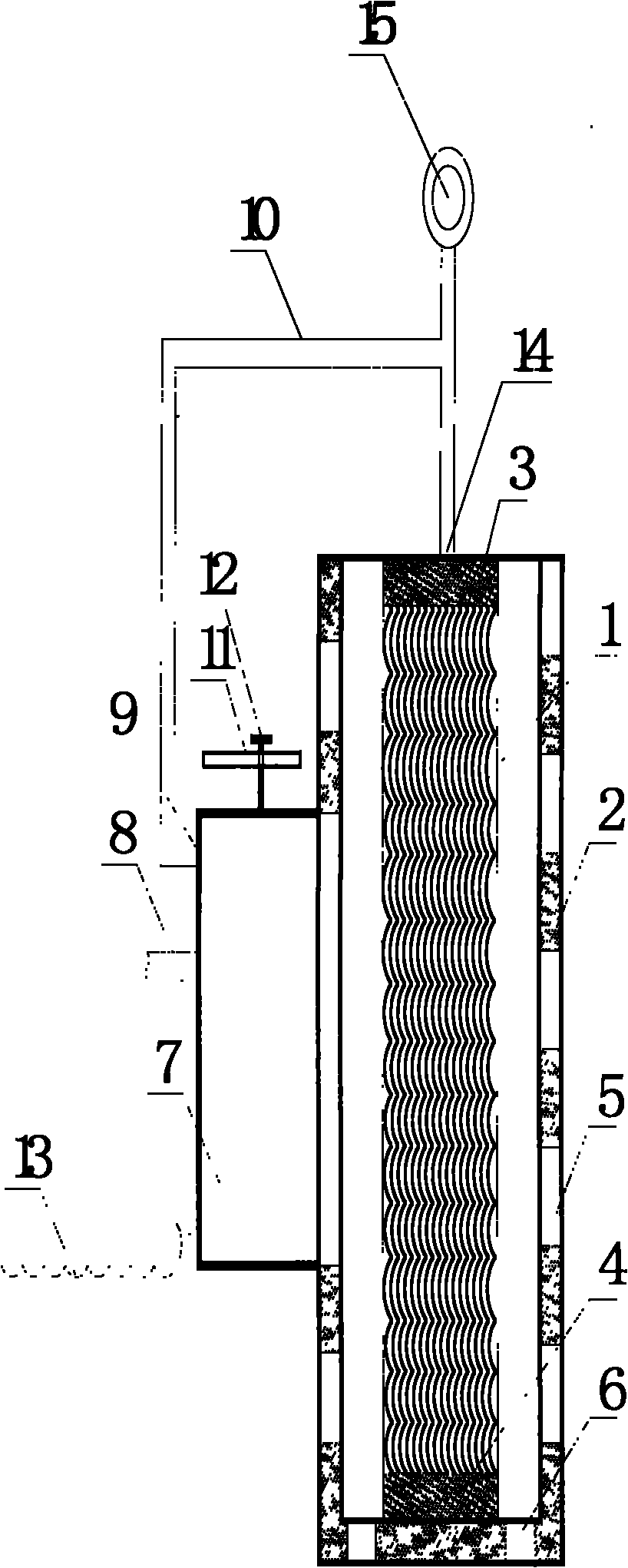 Combined-submerged pit water process and equipment