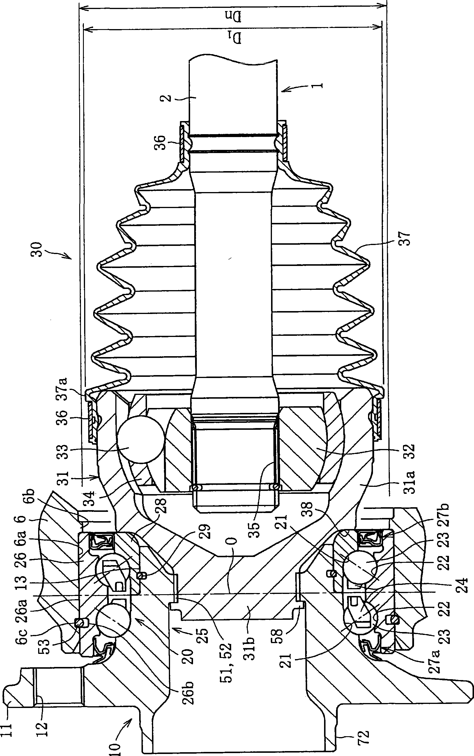 Bearing unit for driving wheels