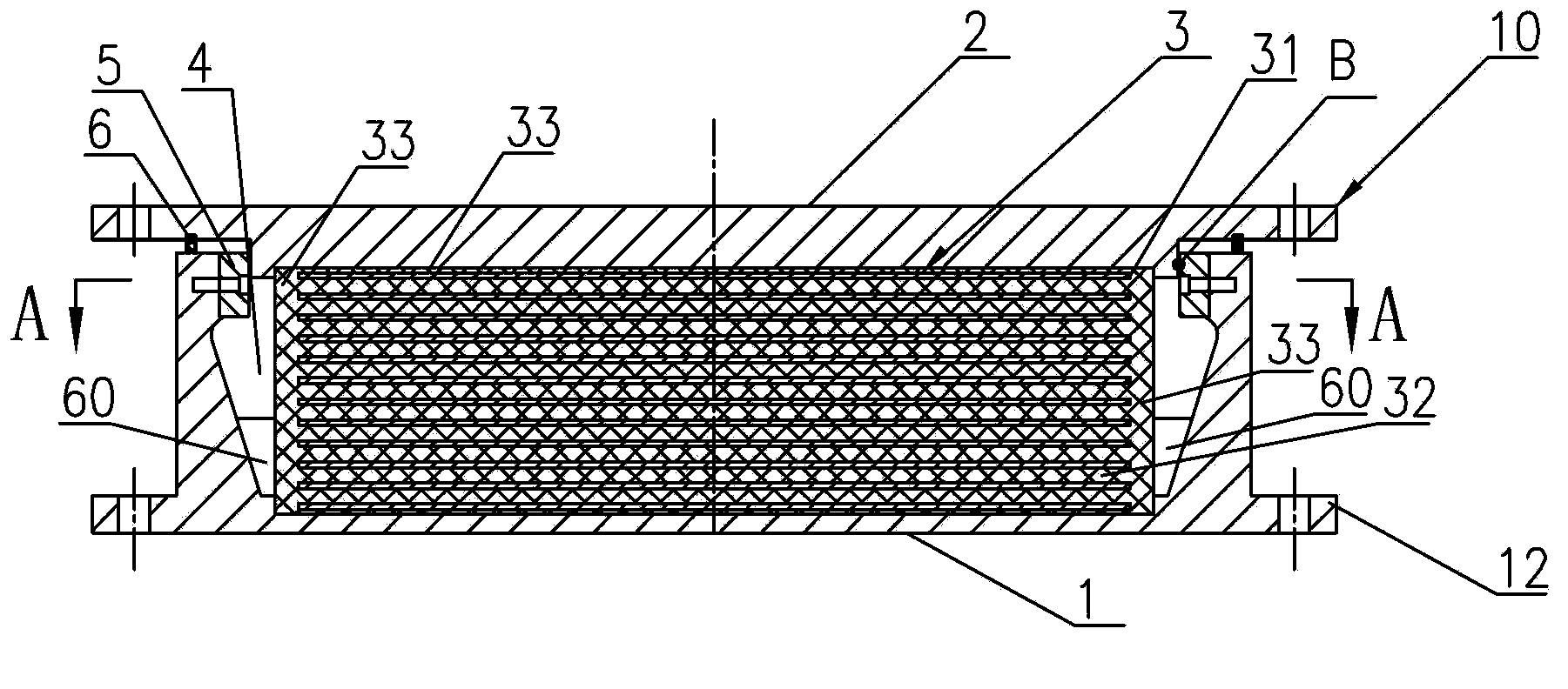 Vibration-isolating and noise-reducing rubber support for buildings