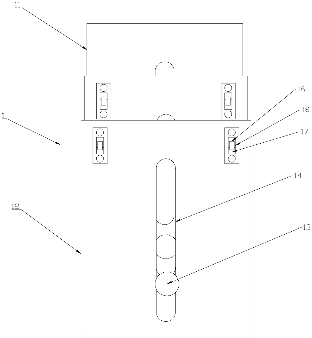 Material guiding device used for welding rod production