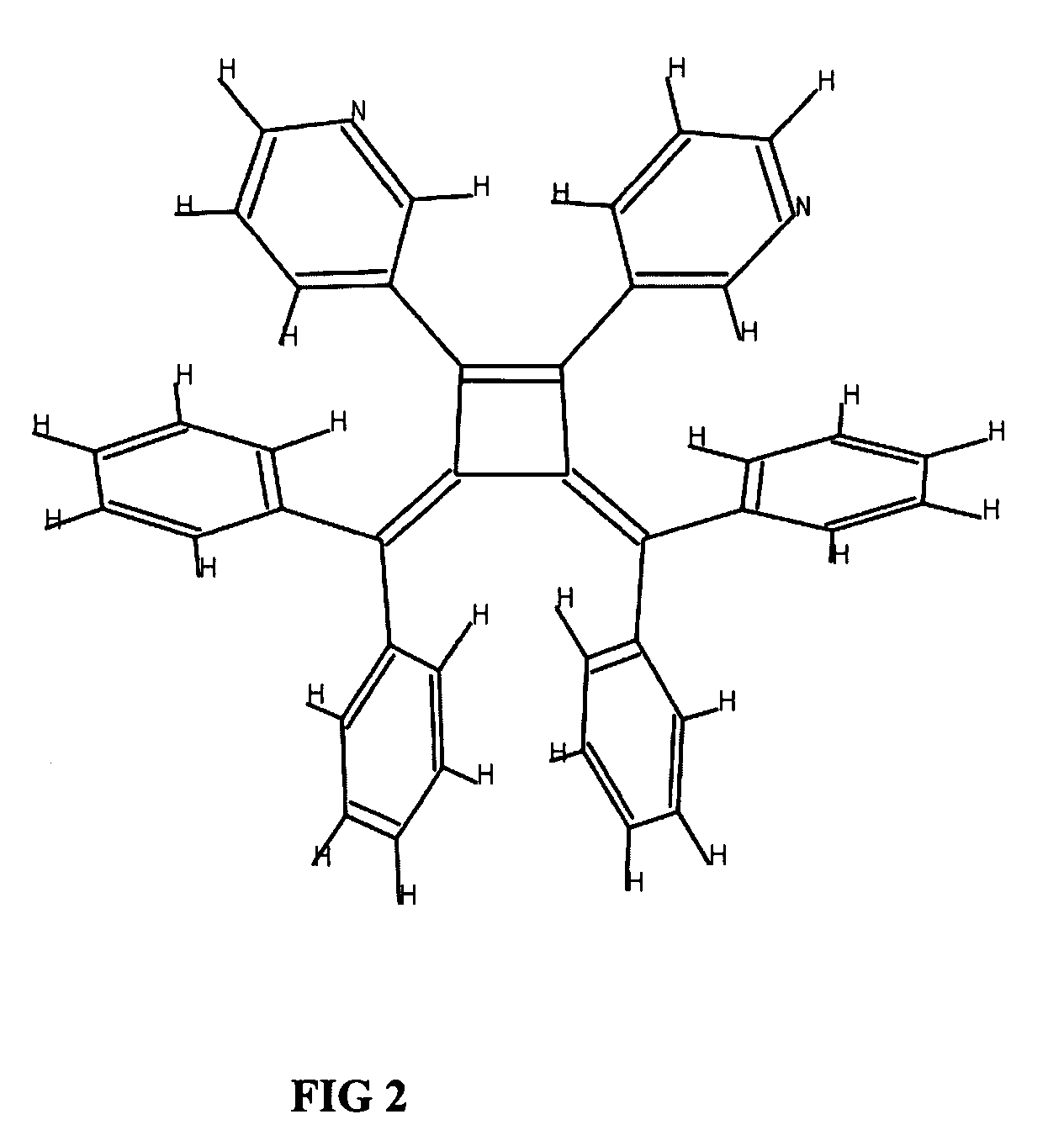 OLED device with cyclobutene electron injection materials