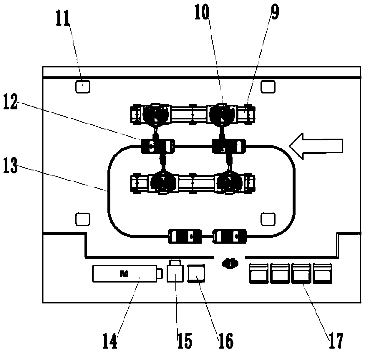 Vehicle-mounted blocking piece installation system for vehicle