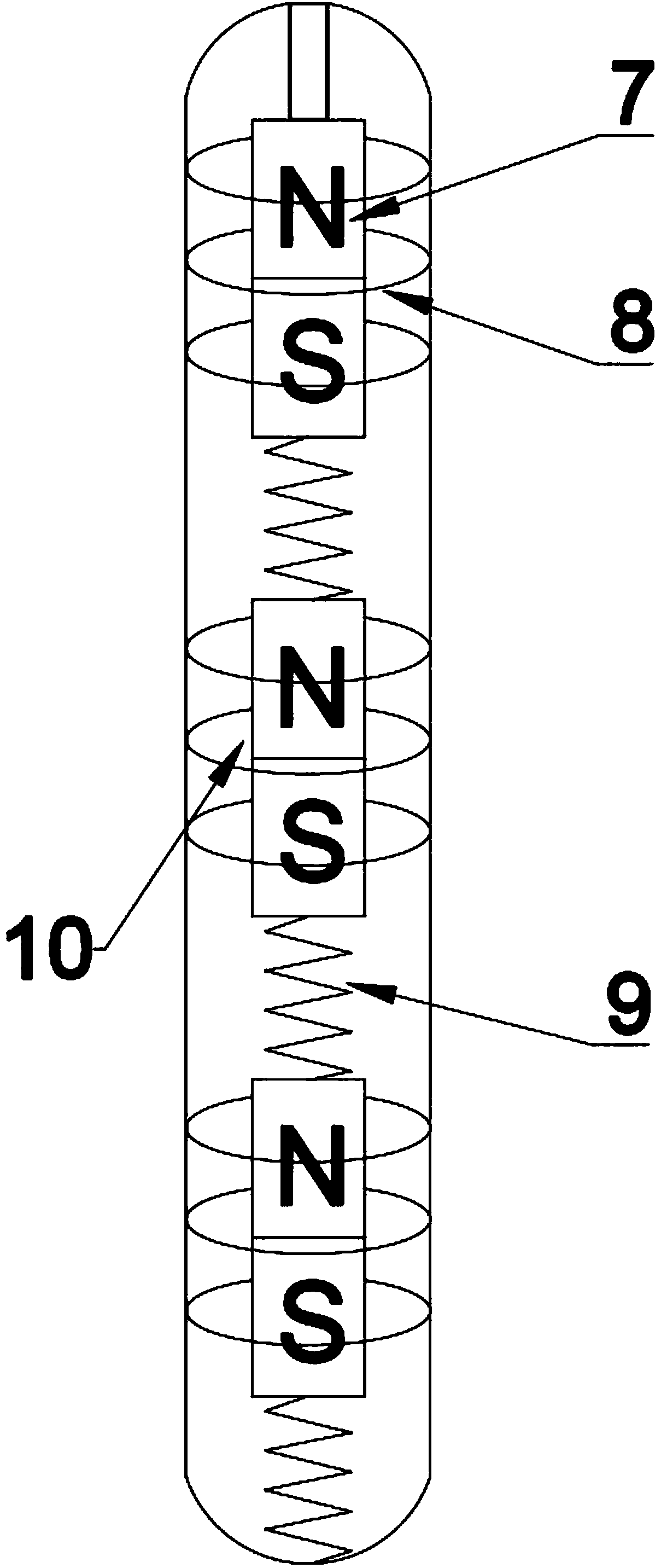 Coupled linear direct drive float type wave energy generation device