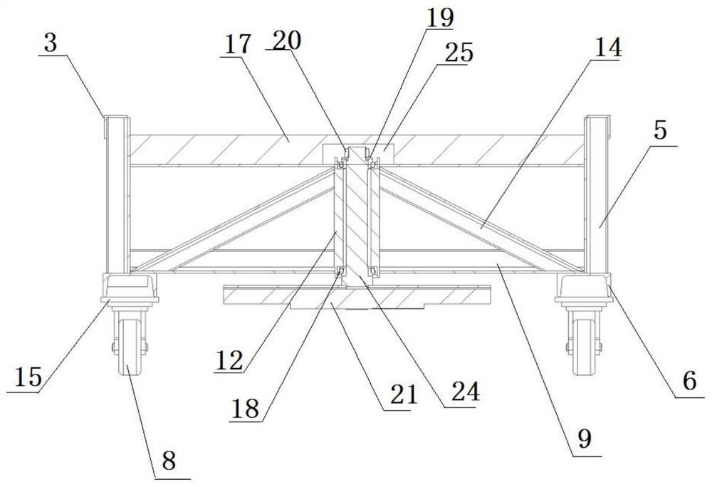 A workpiece transfer vehicle