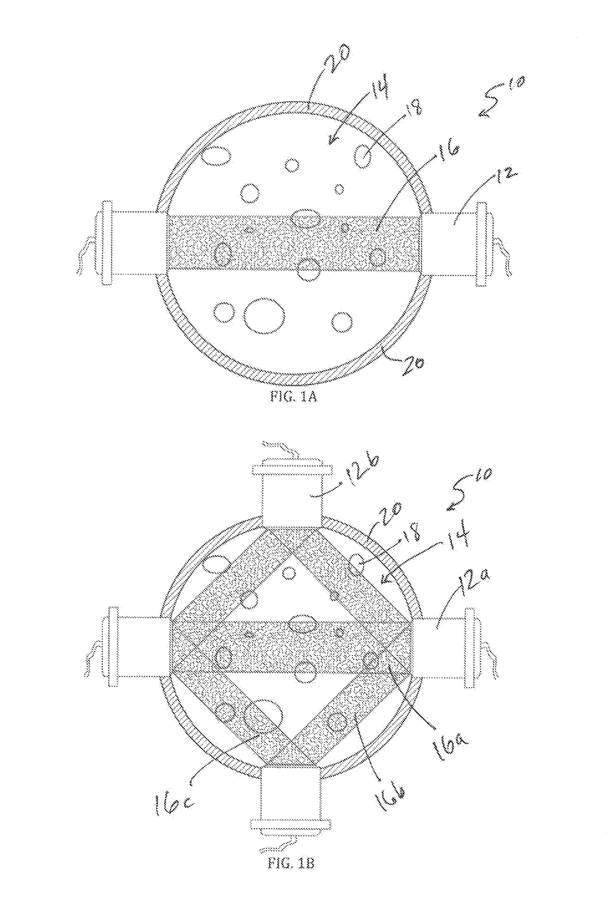 Revolving ultrasound field multiphase flowmeter