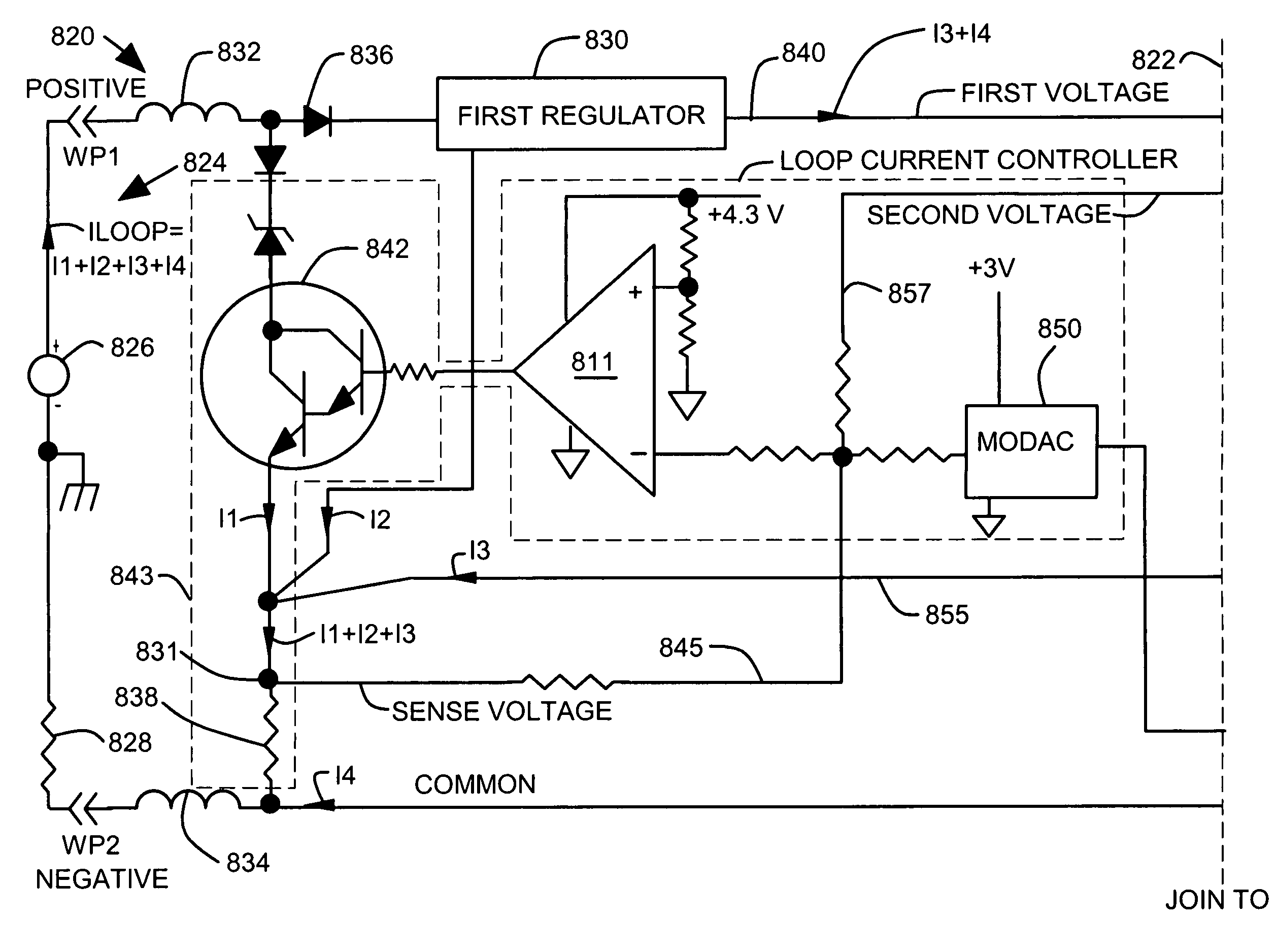 Two wire transmitter with isolated can output