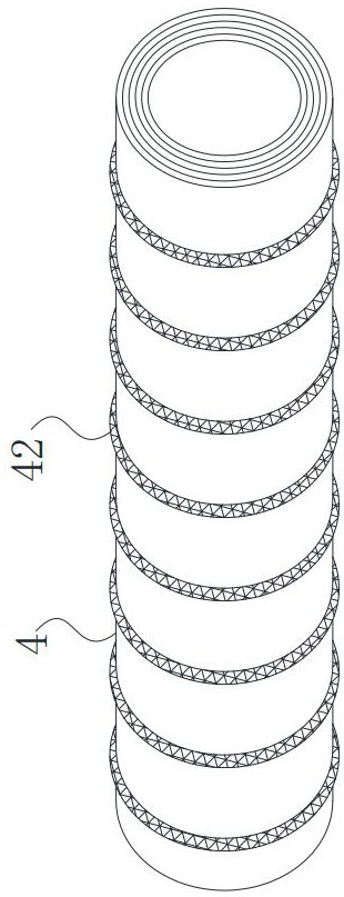 Large-aperture composite drainage pipeline