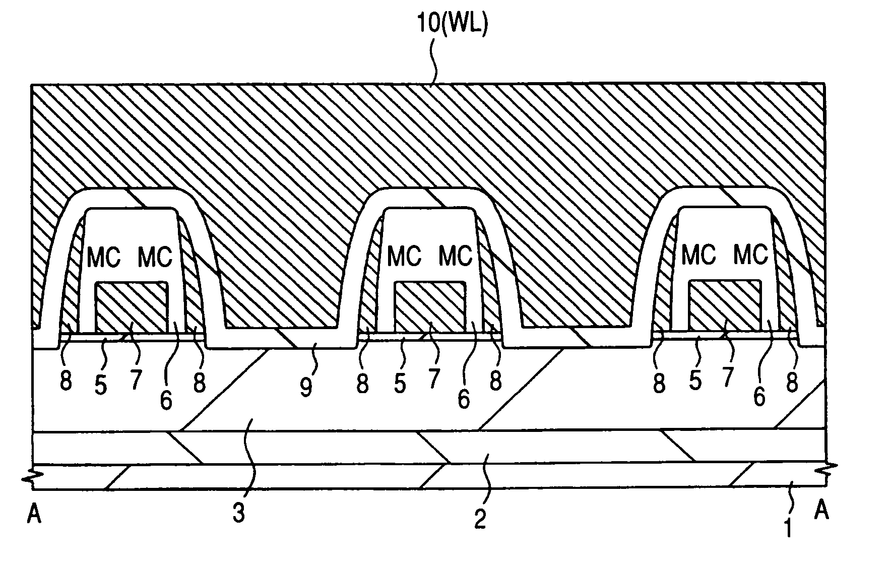 Nonvolatile semiconductor memory device and a method of the same