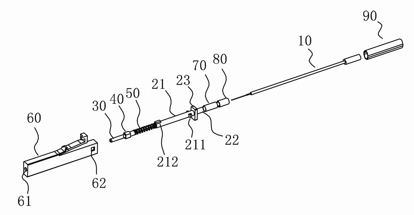Optical fiber connector and assembly method thereof