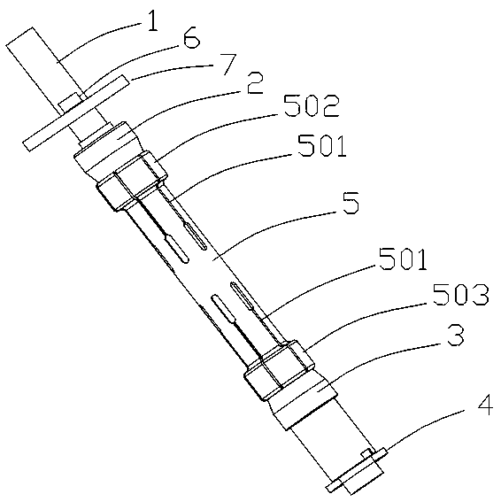 Expanding core clamp with high coaxiality and using method thereof