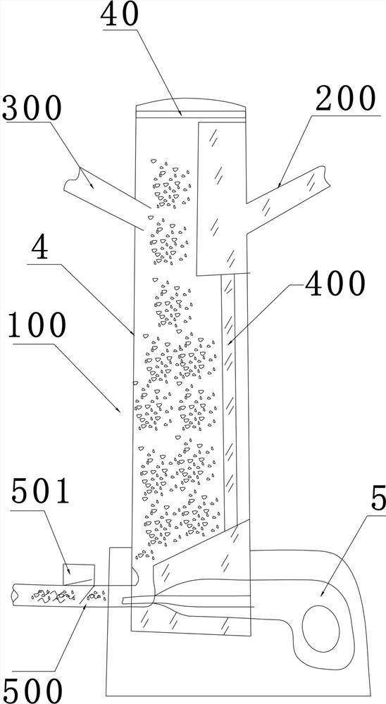 Composite combustion circulating fluidized bed