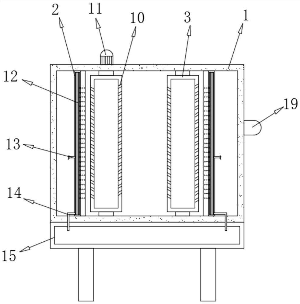 Textile fabric tank-steaming device for textile processing